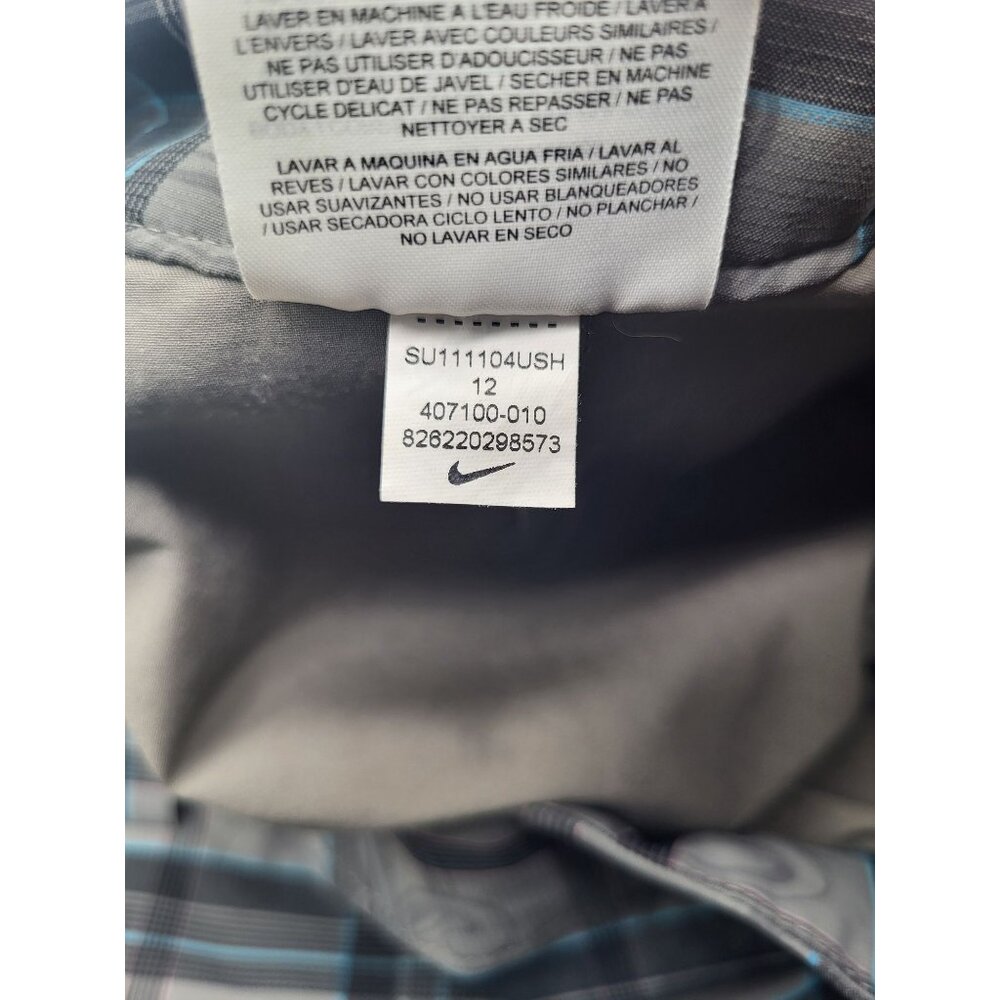 NIKE GOLF SKORT Women's SZ 12 Gray Plaid Athleisure Travel Resort Country Club - Picture 5 of 9